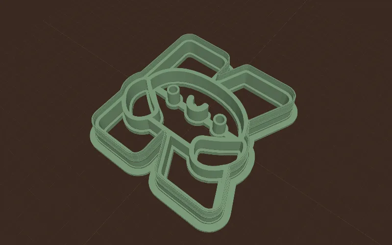 Le logo Kutterly en emporte-pièce 3D, dans Kutterly Studio.